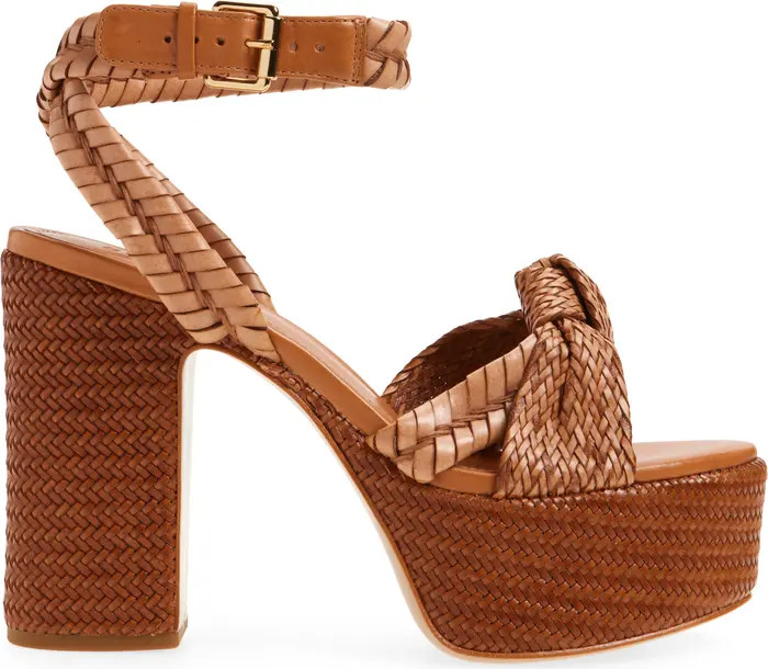 Schutz Khari Woven Block Heel Platform Sandal (Women) | Nordstrom | Nordstrom