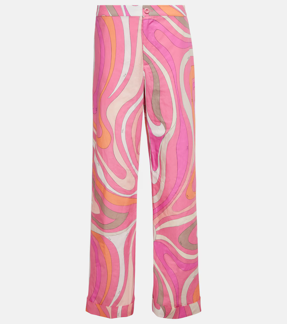 Printed high-rise wide-leg cotton pants | Mytheresa (US/CA)