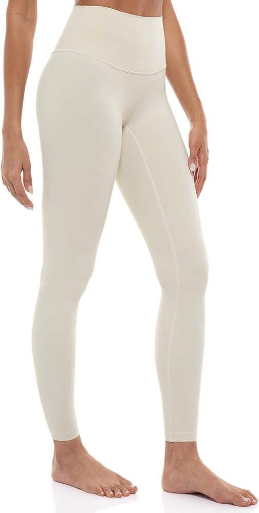 Ukaste Women's Studio Essential Yoga Leggings 25"/ 28" - Soft Stretch Workout Active Tights Pants | Amazon (US)