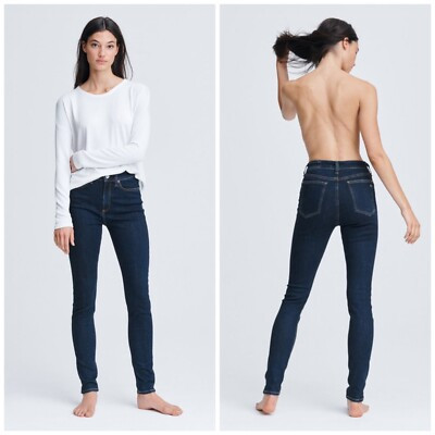 NWT Rag & Bone $195 Nina High Rise Skinny Jeans In Marine Blue Size: 27 | eBay US
