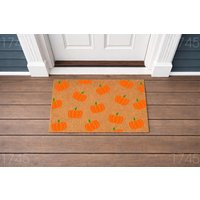 Doormat Pumpkin Pattern Door Mat - Fall Welcome Cute Halloween Its Yall Autumn Decor Gift Home 1745 | Etsy (US)