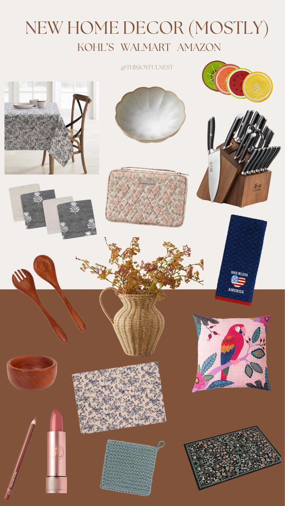 An affordable home haul (minus the knife set 🔪 but that is on sale lol) + my current favorite lip duo 😘

#LTKSaleAlert #LTKSummerEdit #LTKHome