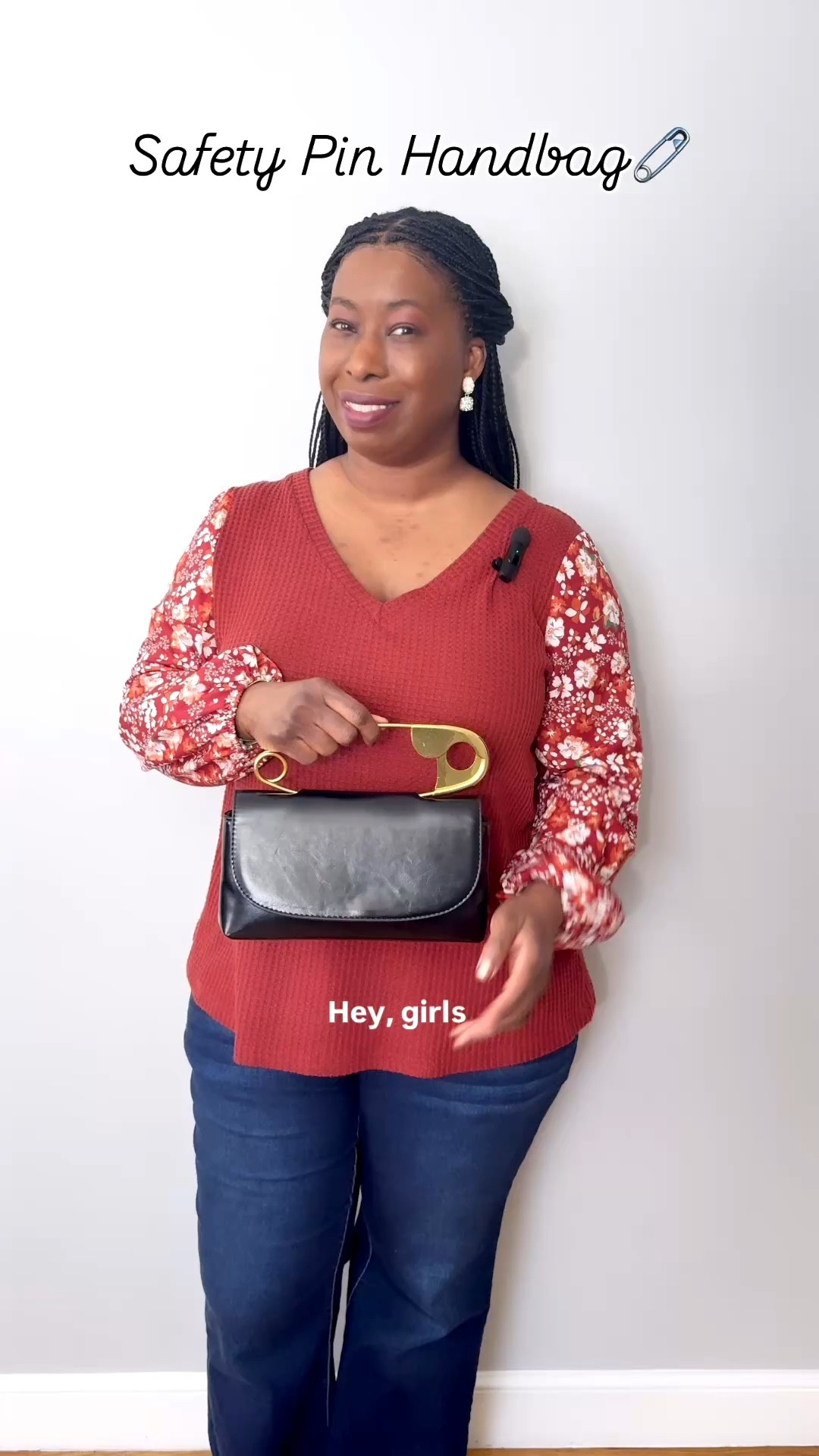 This vegan leather handbag is so unique and chic. The faux safety pin handle has so much character, and is definitely a conversation starter. 

#LTKselfcare