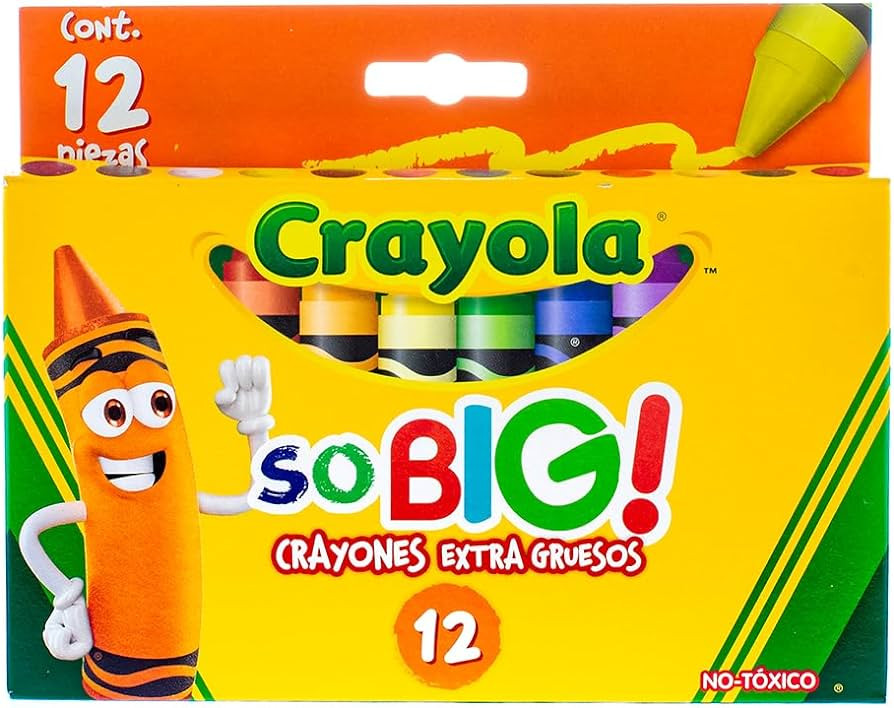 CRAYOLA Crayon Extra Jumbo So Big, 12 Pack | Amazon (US)