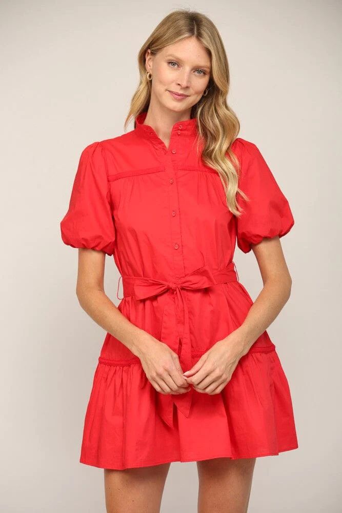 Color Me Red Mini Dress | Caroline Hill