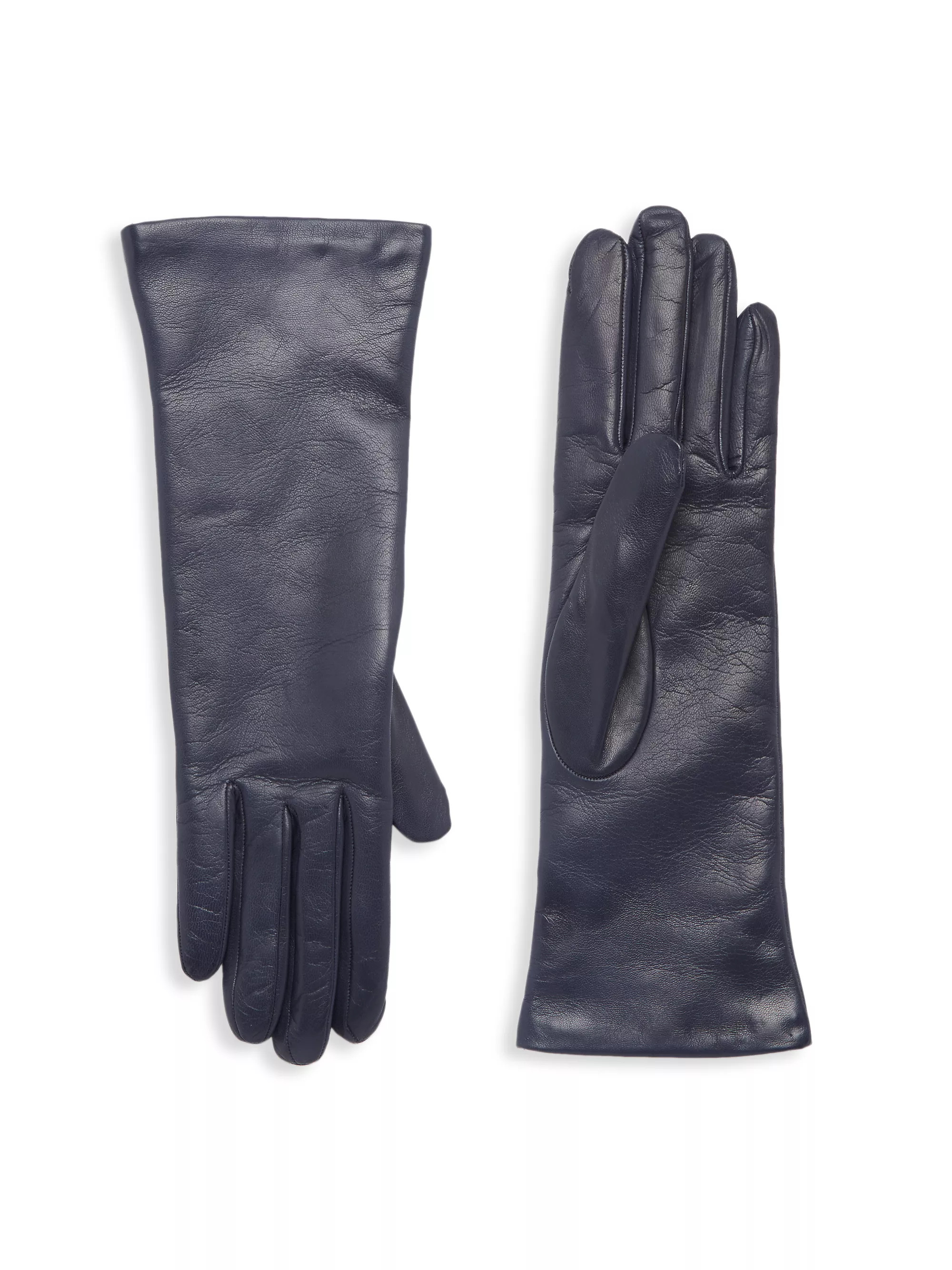 COLLECTION Cashmere-Lined Leather Gloves | Saks Fifth Avenue