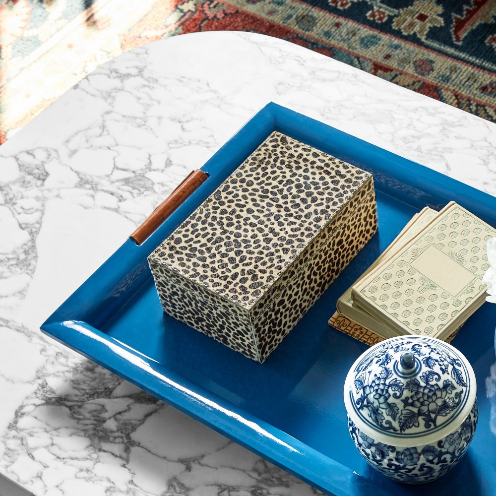 Cheetah Printed Hide Box | Williams-Sonoma