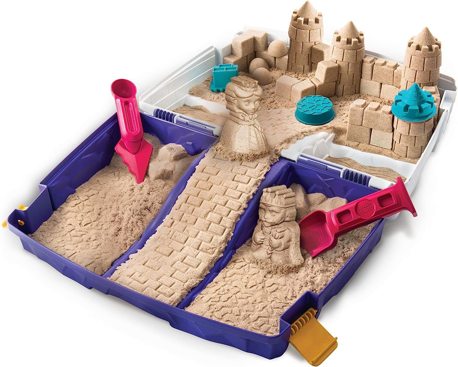 Kinetic Sand, Folding Sand Box with 2lbs of & Mold & Tools, Multicolor | Amazon (US)