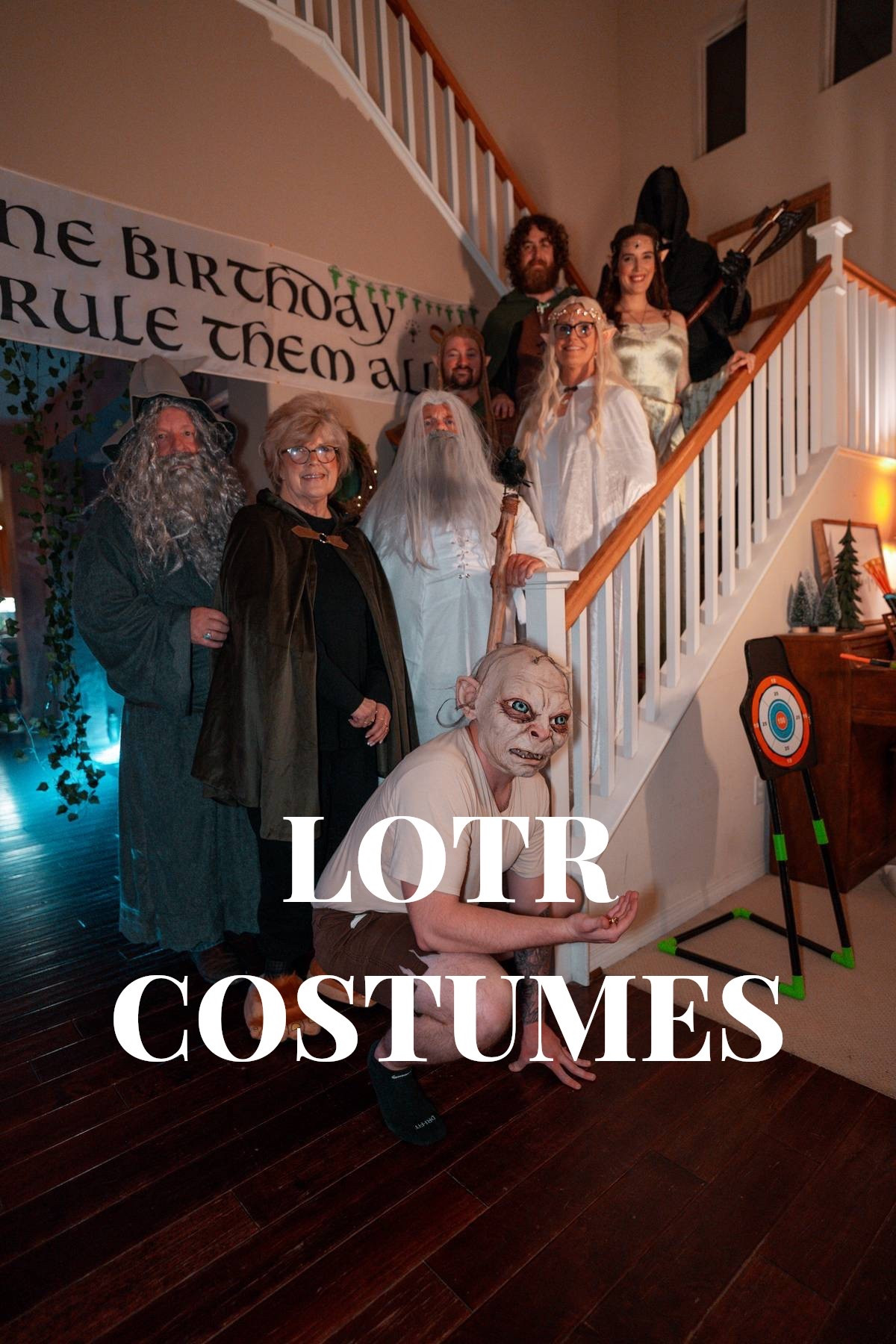 All the costumes from our Lord of the Rings party!
