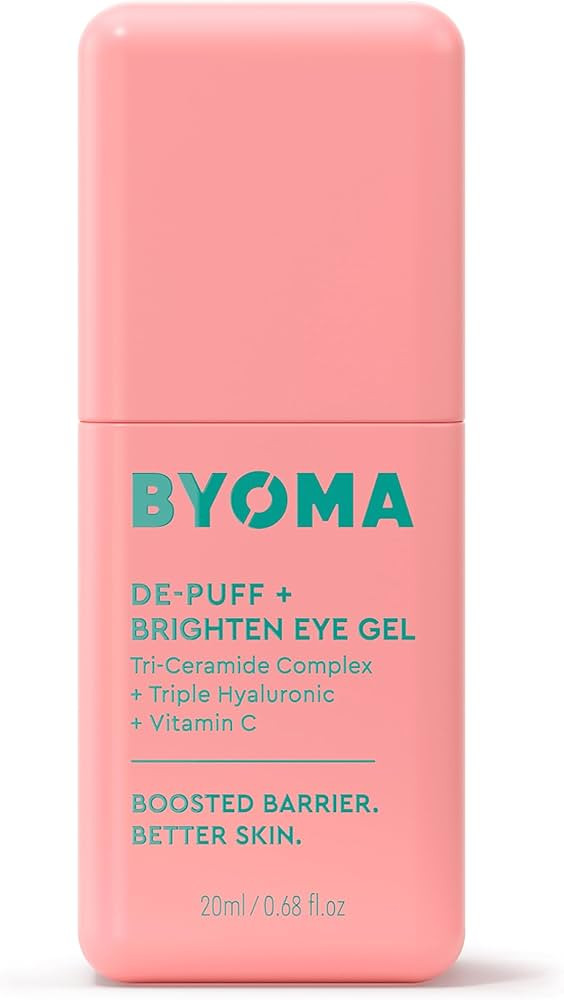 BYOMA De-Puff + Brighten Eye Gel - Lightweight Gel Eye Cream for Dark Circles, Puffiness & Wrinkl... | Amazon (US)