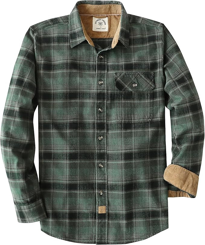 Dubinik® Mens Flannel Shirts Long Sleeve Flannel Shirt for Men Casual Button Down Brushed 100% C... | Amazon (US)