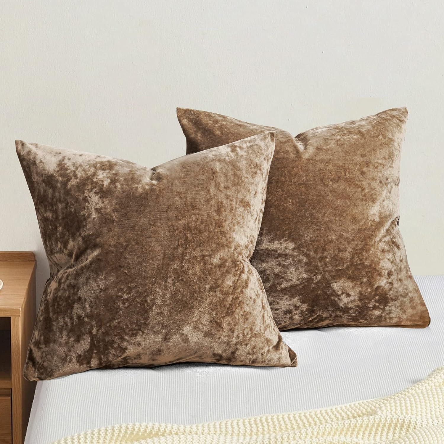 PHF Truly Velvet Euro Sham, 26"x 26",No Insert, 2 Pack Color Gradient Euro Throw Pillow Covers, U... | Amazon (US)