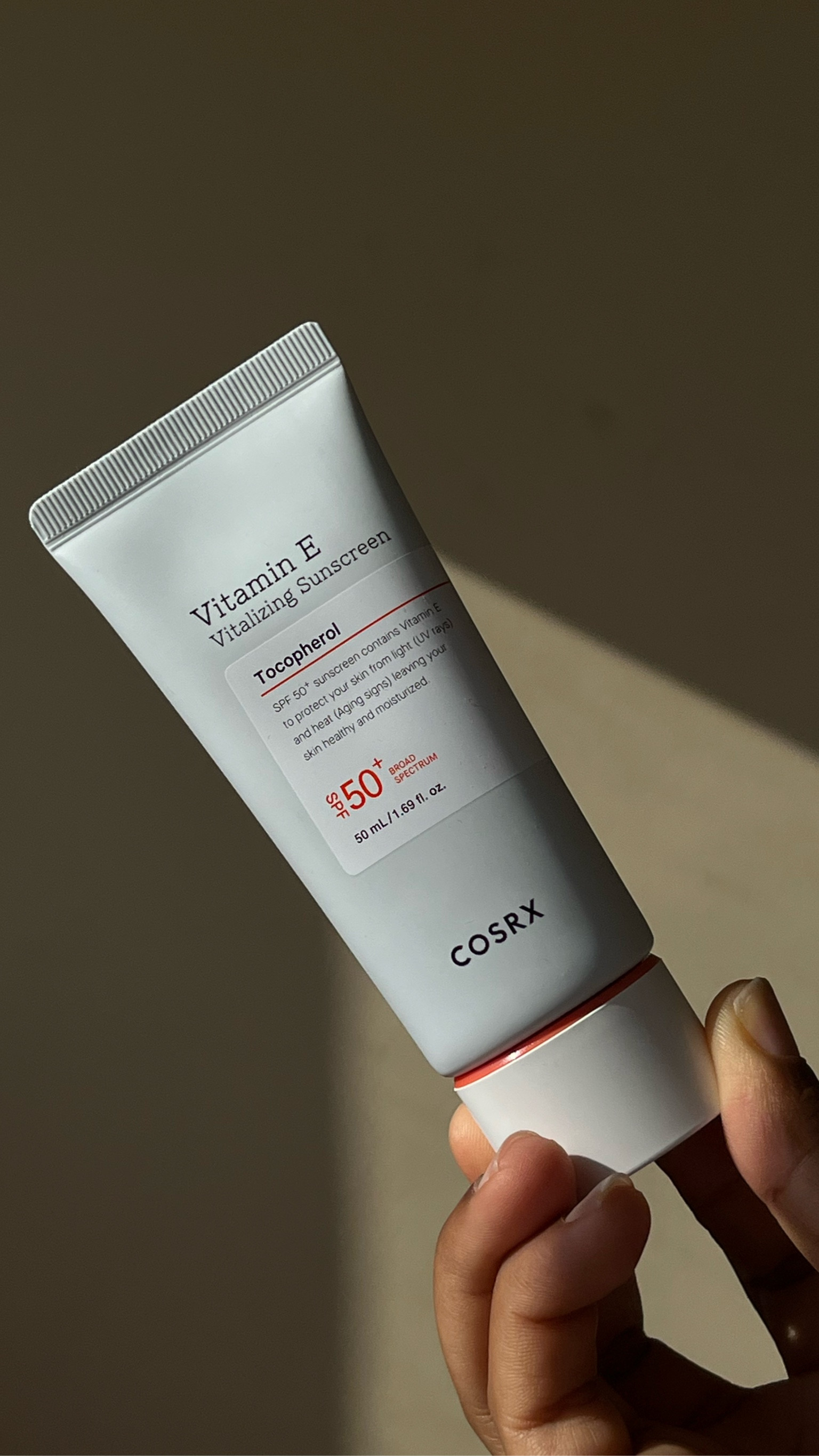 Cosrx Vitamin E Vitalizing Sunscreen, Cosrx, Sunscreen, Vitalizing, Vitamin E, UV protection, Anti-aging, Moisturizing, Lightweight, Non-greasy, Broad-spectrum, Sun protection factor (SPF), Skin health, Skin care, Antioxidants, Sun damage prevention

#LTKeurope #LTKunder50 #LTKbeauty
