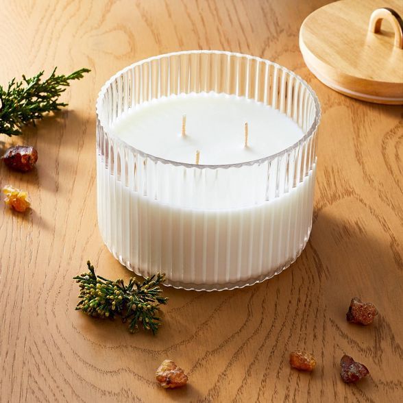 13oz Lidded Glass Jar 2-Wick Holiday Candle - Cedar & Myrrh - Threshold™ designed with Studio M... | Target