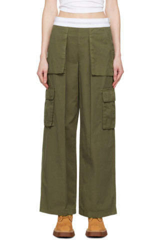 Khaki Cargo Rave Trousers | SSENSE