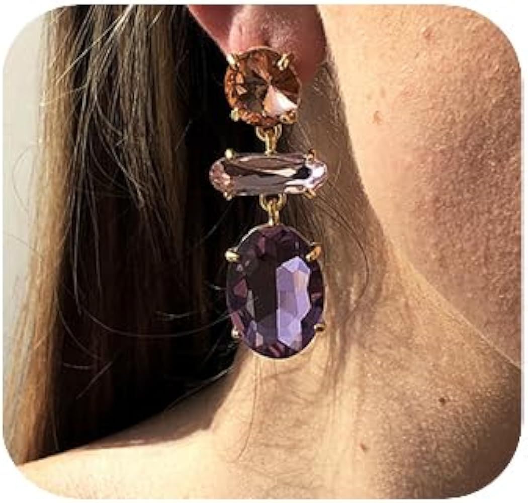Women's Rhinestone Crystal Elegant Drop Dangle Earrings for Women | Amazon (US)
