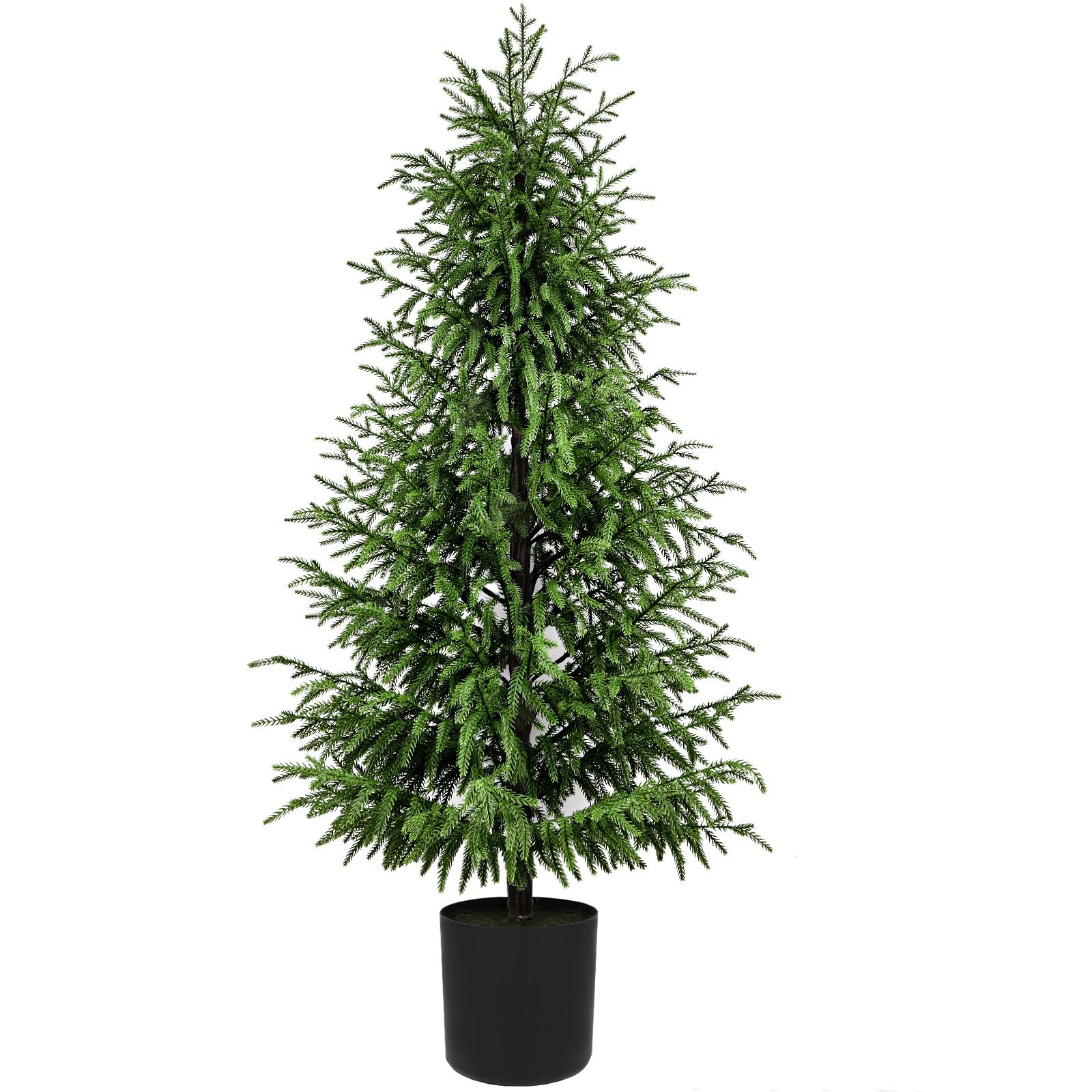 5FT Artificial Topiary Trees for Outdoor Front Porch Décor, Real Touch Norfolk Pine Tree, UV Rated Fake Potted Plants for Indoor and Outdoor Use | Amazon (US)