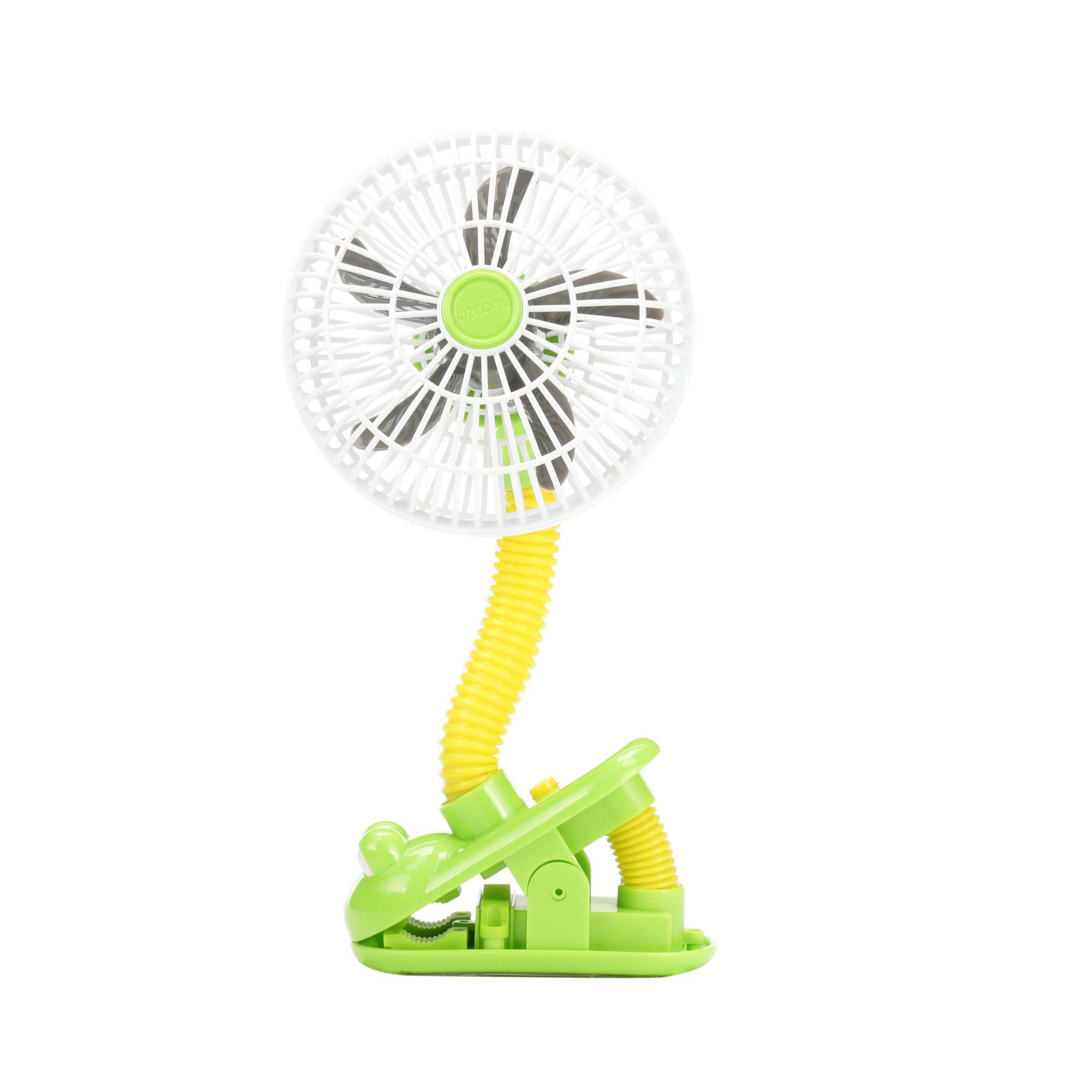O2COOL 4 inch Portable Battery Powered Stroller Clip Fan, Frog | Walmart (US)