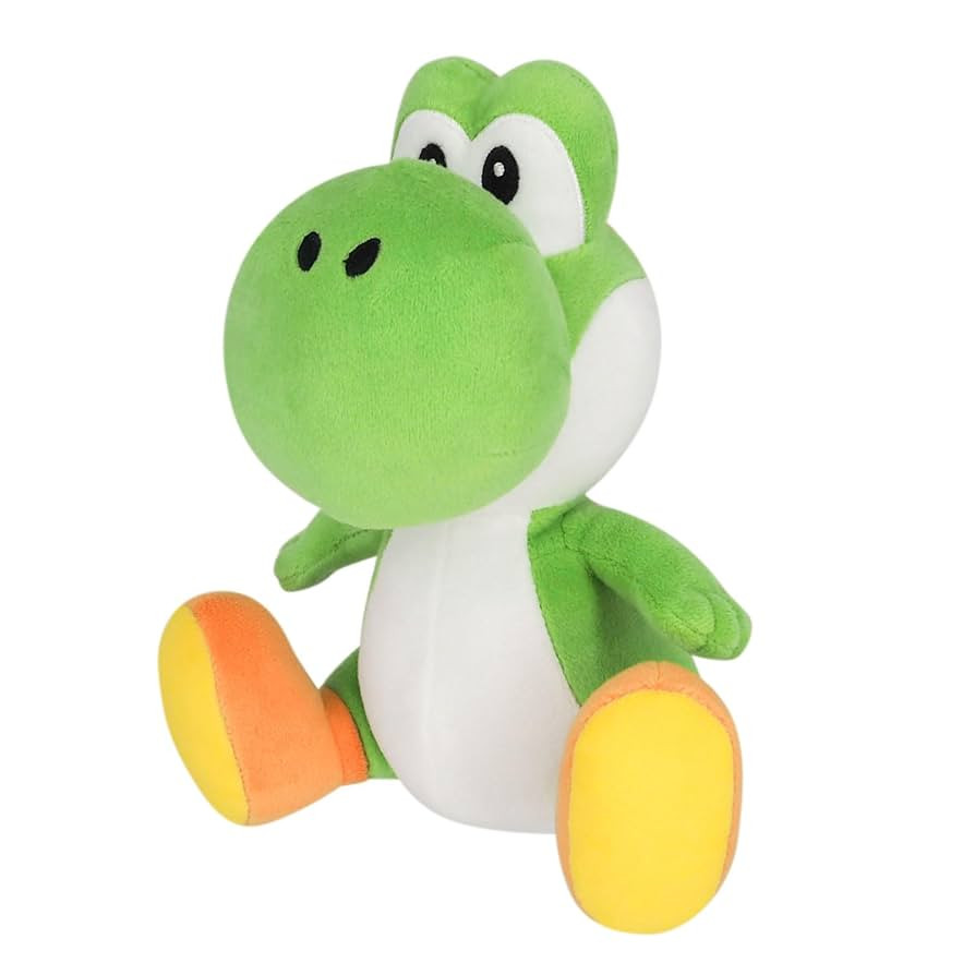 Sanei Super Mario All Star Collection 8" Yoshi Plush, Small , Green | Amazon (US)