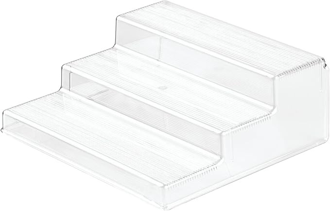 iDesign Linus Plastic 3-Tier Organizer, Spice Rack for Kitchen Pantry, Cabinets, Countertops, Van... | Amazon (US)
