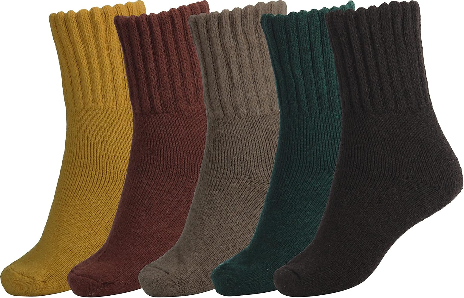 BomKinta Boot Socks for Women Winter Solid Thick Warm Socks Cozy Crew Socks Christmas Gift | Amazon (US)