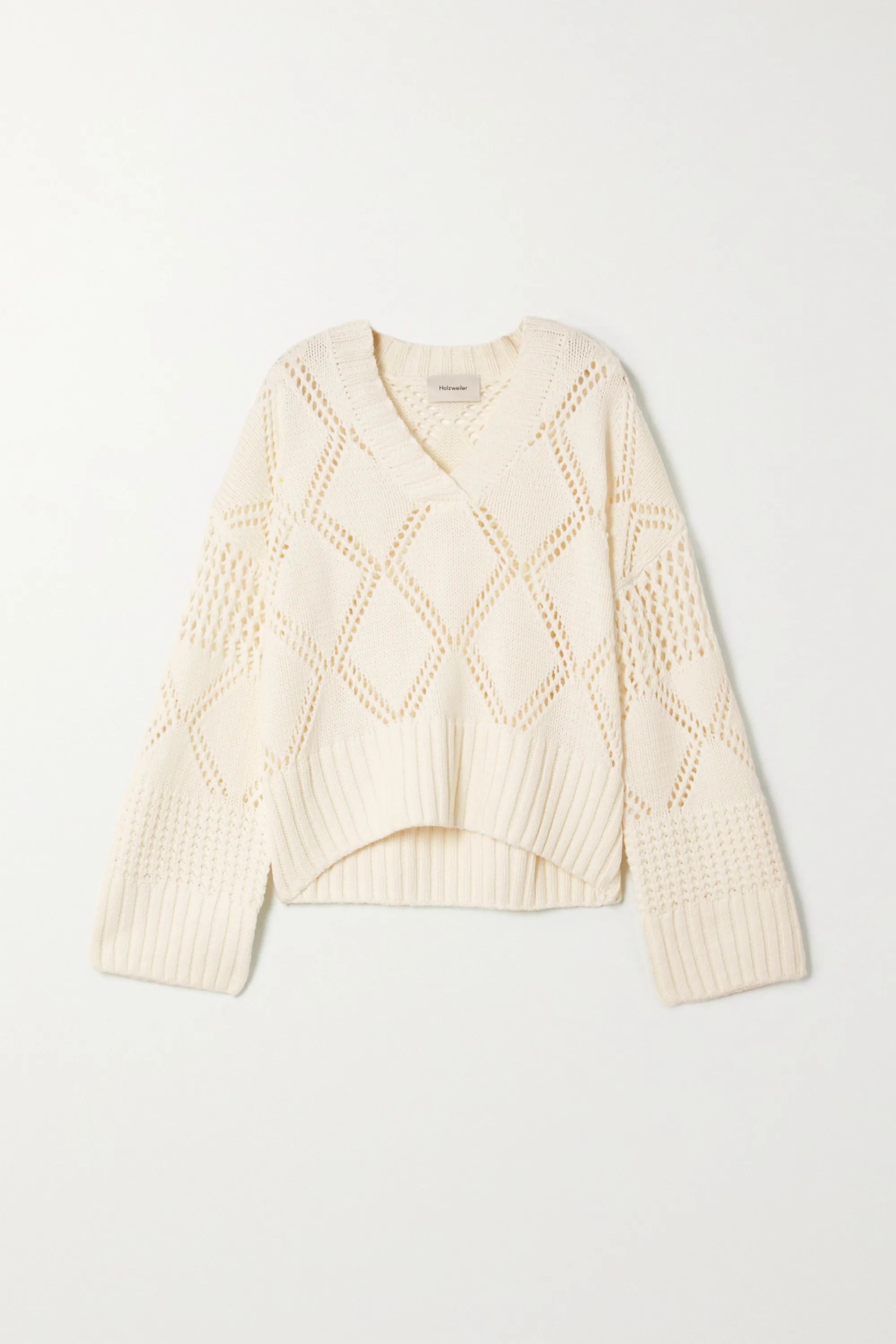 Hiet open-knit cotton-blend sweater | NET-A-PORTER (UK & EU)
