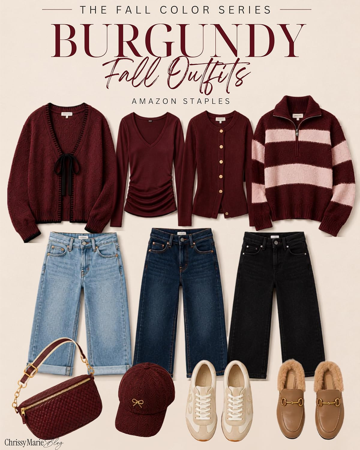 Burgundy fall outfits because nothing says “I’m ready for fall” quite like a color that makes your whole closet look more expensive. Easy layers, rich tones, and pieces that feel polished without trying too hard 

 #LTKgrwm #LTKootd #LTKSeasonal
