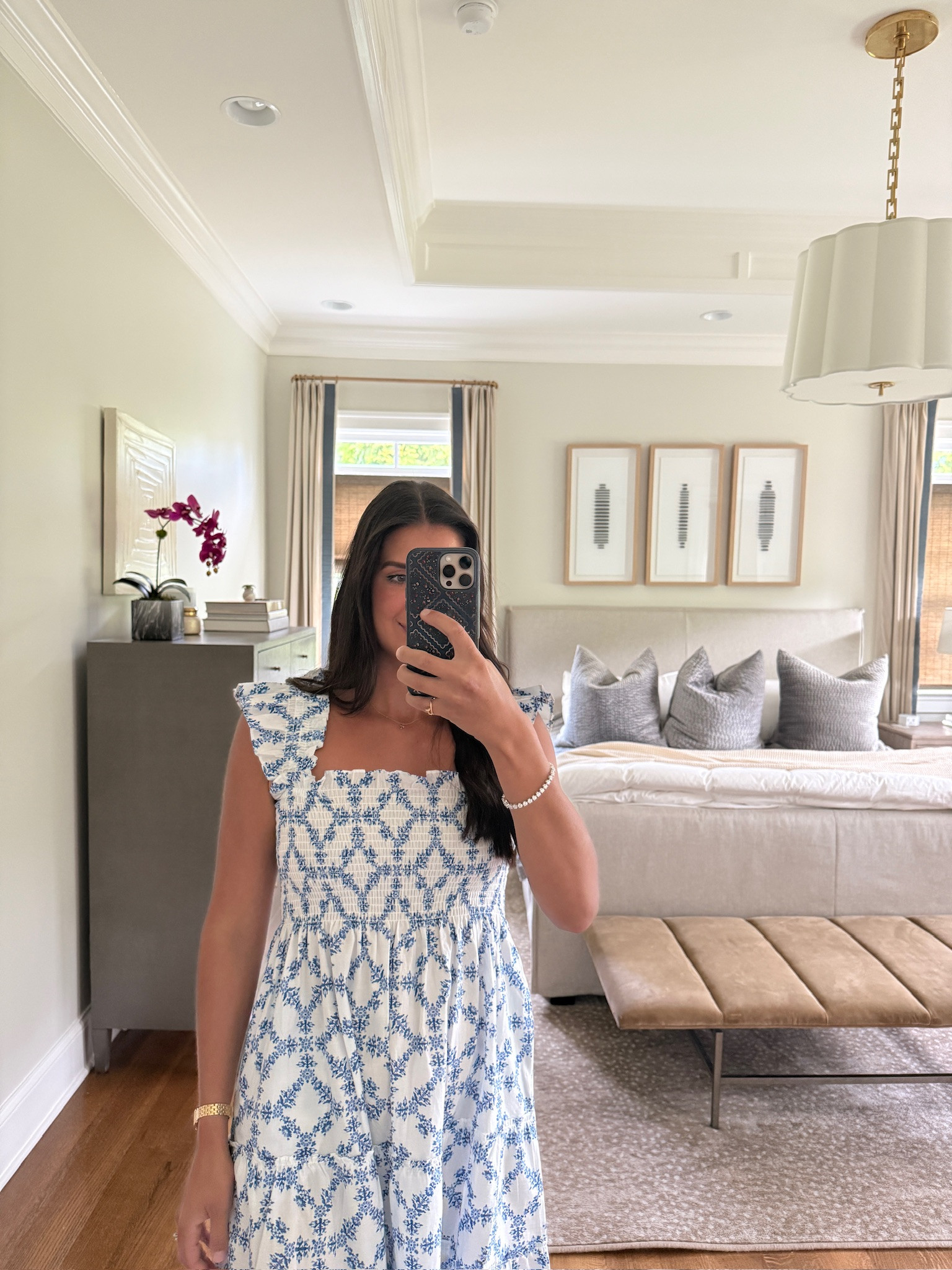 Love the sleeves on this dress!

TTS: M

Midi dress, summer dress, wedding guest dress, vacation dress, patterned dress, Grace white

#LTKootd #LTKgrwm #LTKTravel