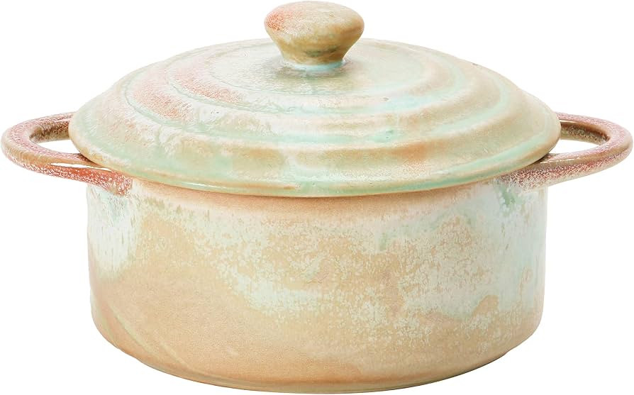 Creative Co-Op, Reactive Glaze, (Each One Will Vary) Mini Stoneware Baker, 6.25", Celadon | Amazon (US)