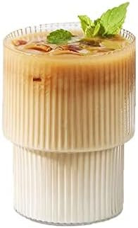 DEPIAO Origami Style Transparent Glass Cup Heat Resistant Coffee Mug, Ice Beer Cup Creative Glass fo | Amazon (US)