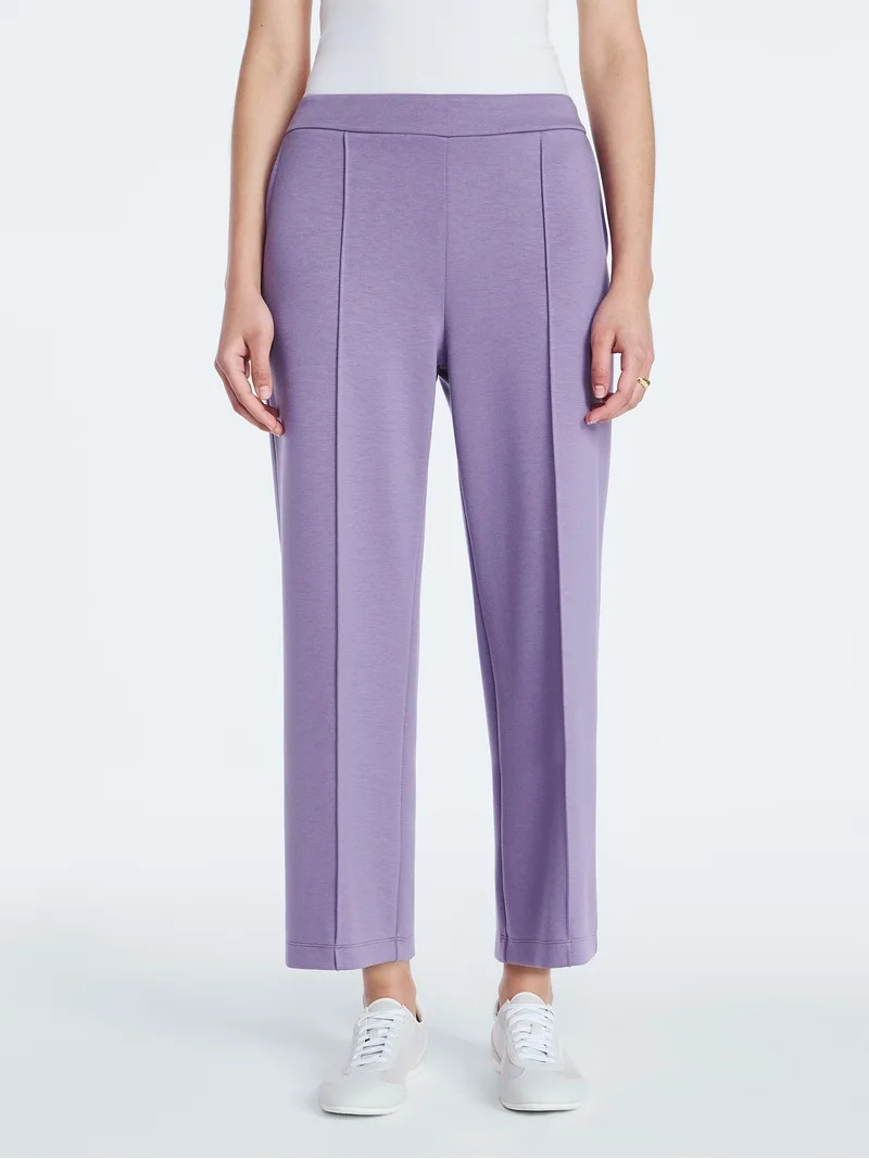 Scoop Women's and Women's Plus New Scubaknit Cropped Pants, Sizes XS-4X | Walmart (US)