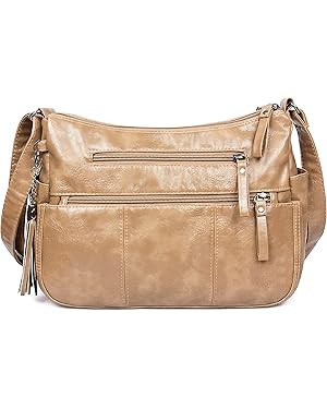 VOLGANIK ROCK Purses for Women Soft PU Leather Shoulder Bag Ladies Crossbody Purse and handbags L... | Amazon (US)