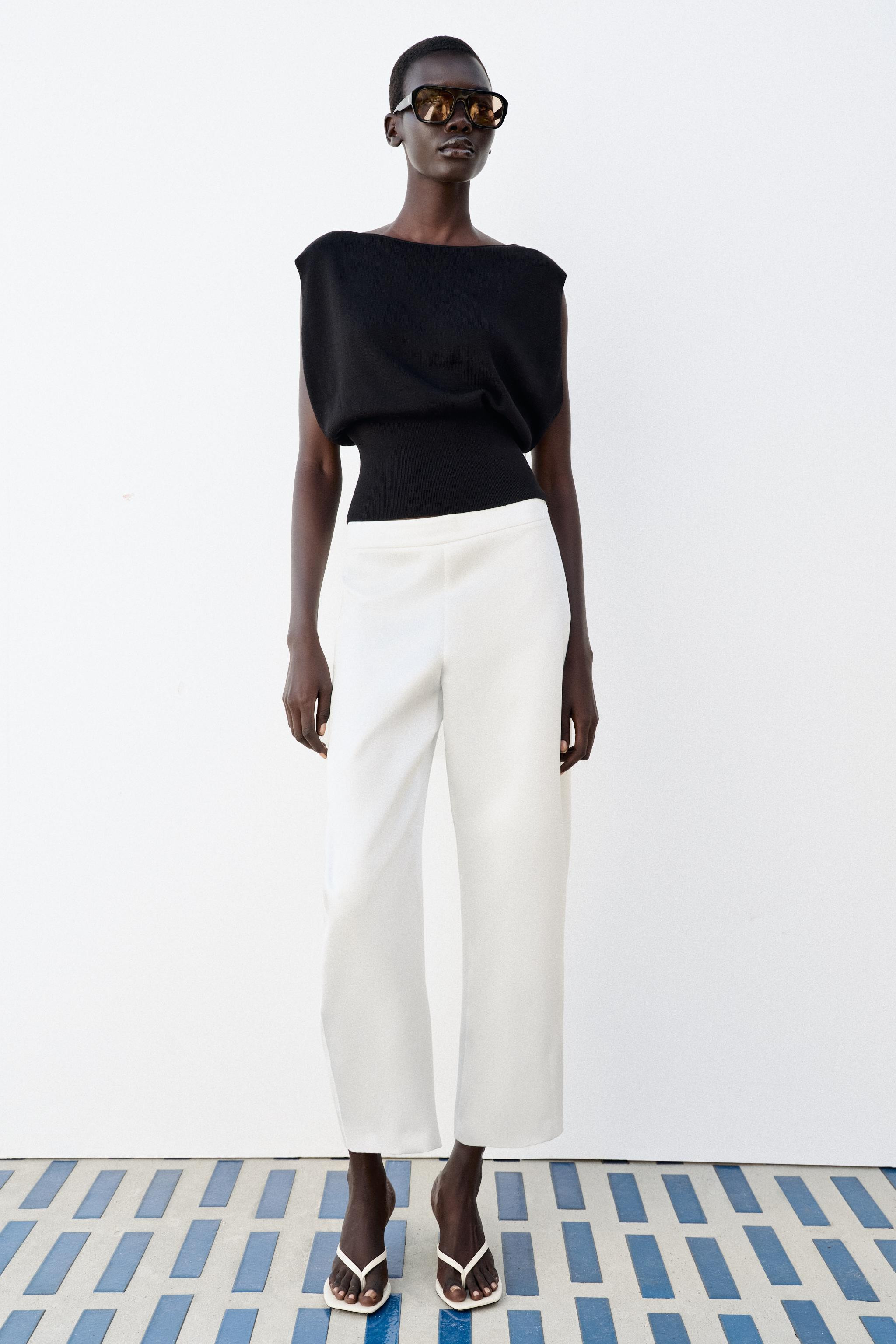 FITTED WAIST KNIT TOP | Zara UK