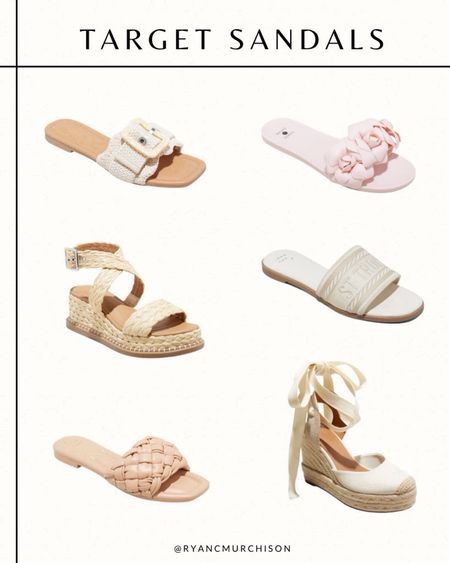 Spring sandals from target, target spring shoes, spring break sandals 

#LTKshoecrush #LTKSeasonal #LTKstyletip