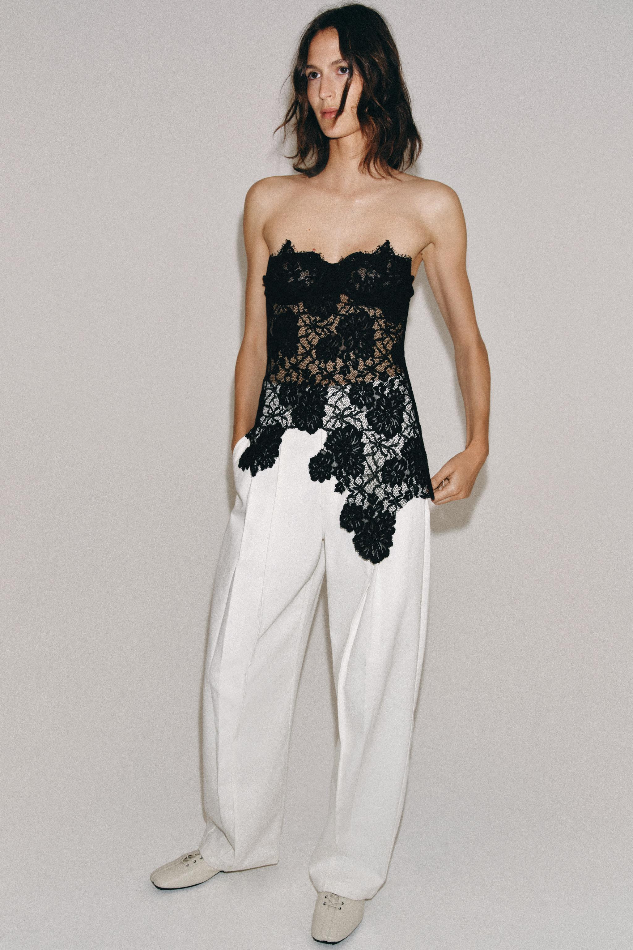 ZW COLLECTION LACE CORSET | Zara UK