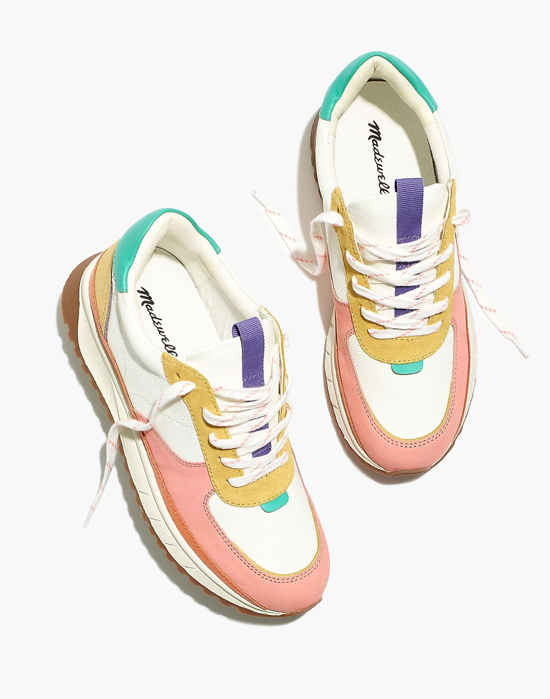 Kickoff Trainer Sneakers in Colorblock Leather | Madewell