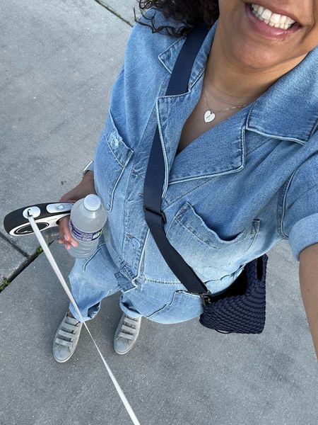 I realized this week I am a jumpsuit/ overalls kind of girl and if you make it denim I’m definitely in. This one is a 10/10. It runs tts and has a hint of stretch. 
Use code 15HGC and go tts on my sneakers by @fredasalvador 

#LTKshoecrush #LTKcurves #LTKstyletip