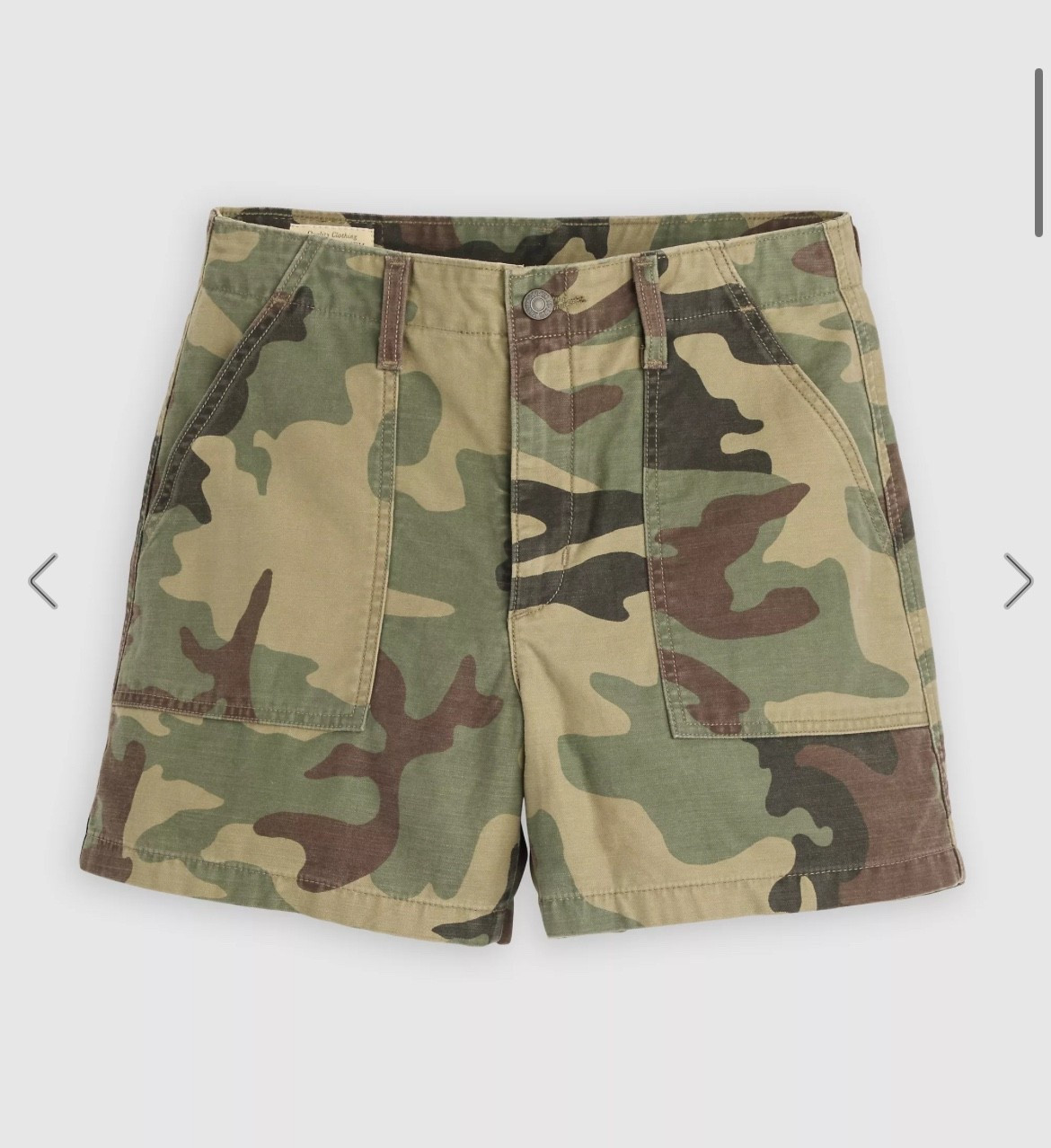 Some camo print shorts I got for work 