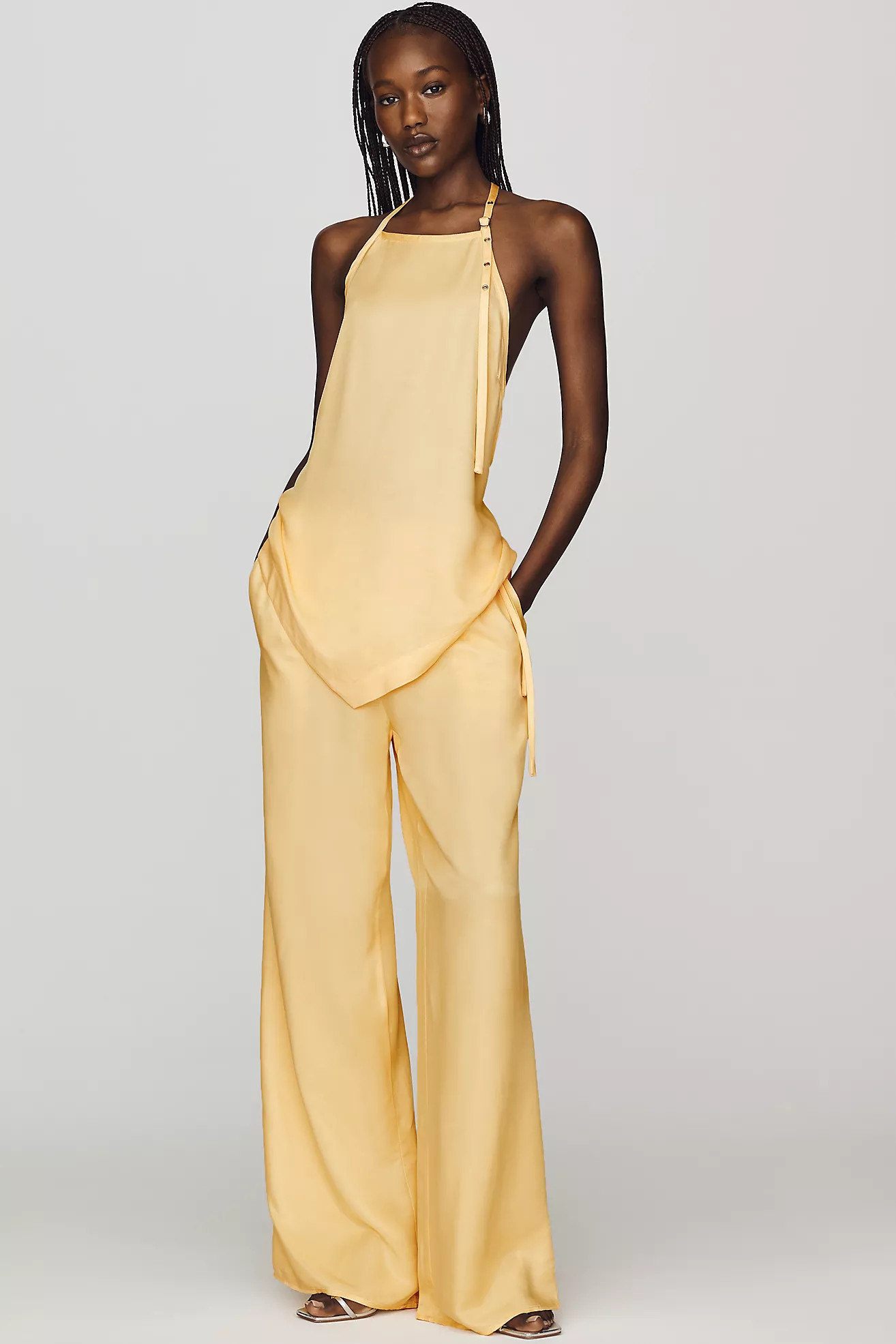 By Anthropologie Silky Wide-Leg Pants | Anthropologie (US)