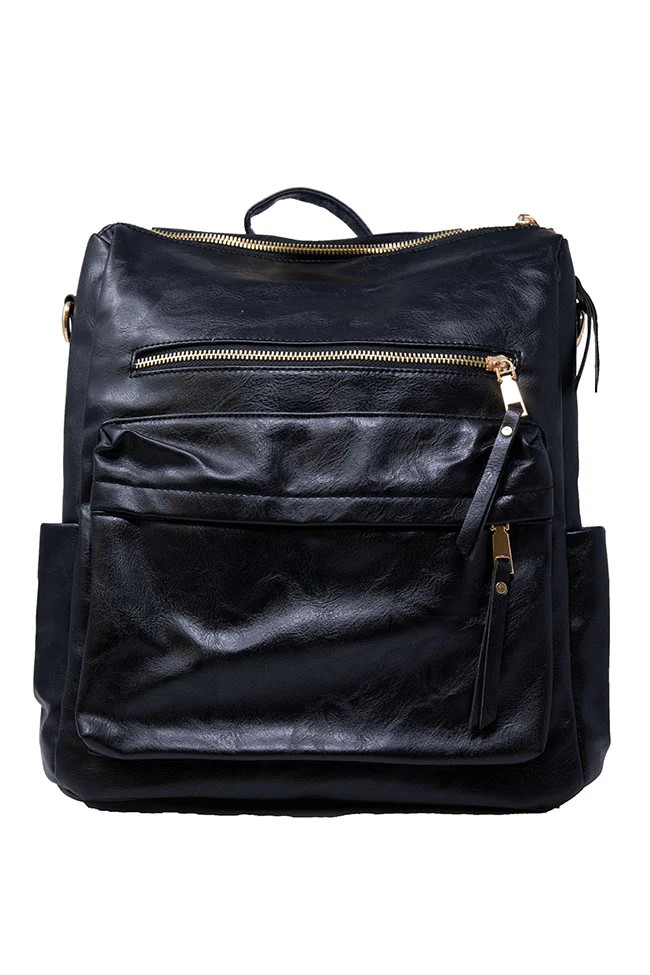 Take A Trip Black Backpack | Pink Lily