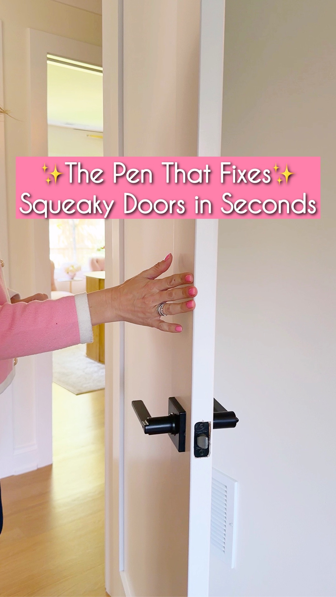 The mess‑free pen that fixes squeaky doors in seconds — and the handiest helper that takes up almost zero space. Press, spread, open and close — squeak gone. Also perfect for cabinet hinges, gate hinges, garage door hinges, stroller wheels, drawer slides, and tight metal joints.
#amazonfinds #homeessentials #easyfix


#LTKHome #LTKOver40 #LTKSaleAlert