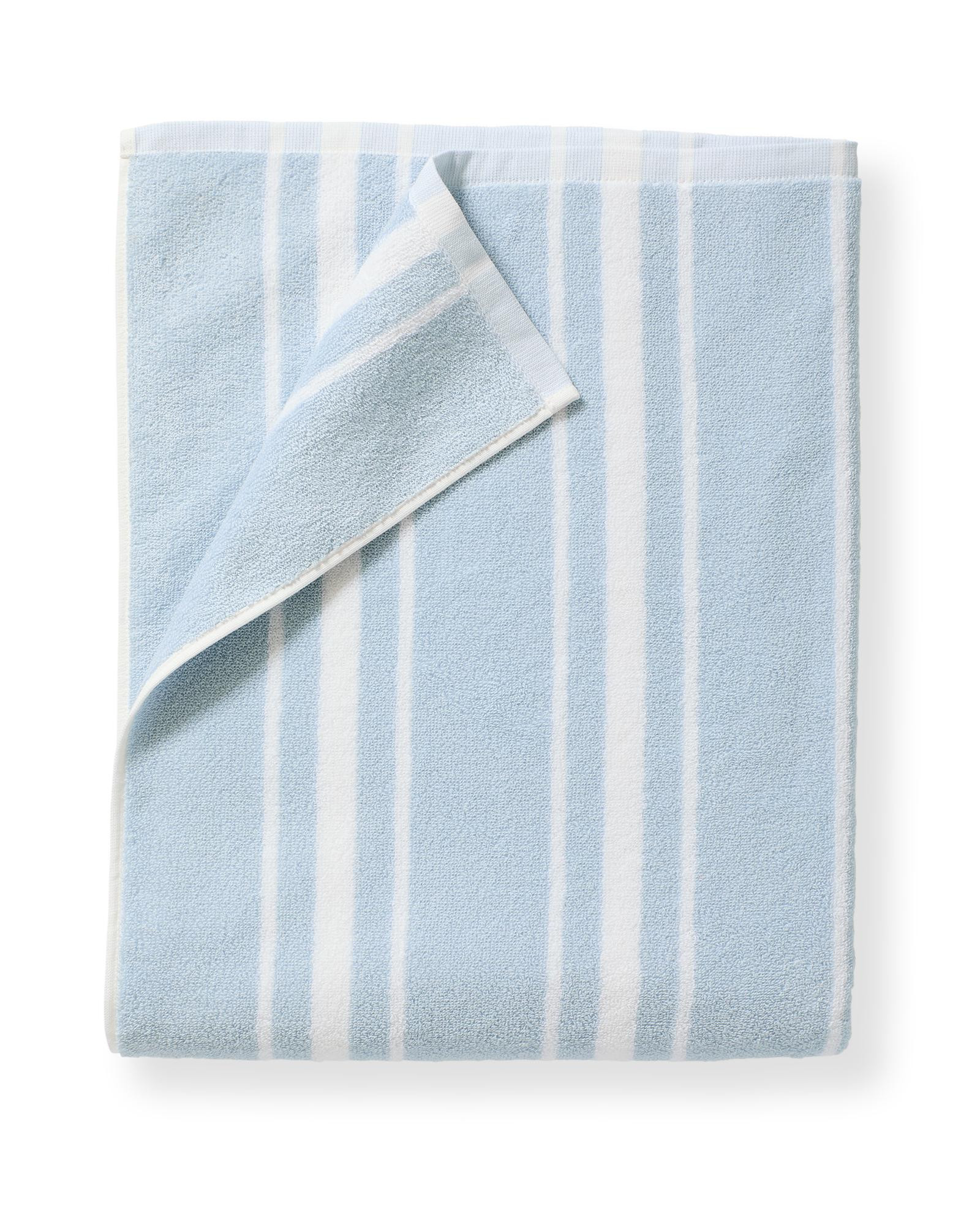 Shoreline Beach Towel – Single - Sky | Serena & Lily | Serena and Lily