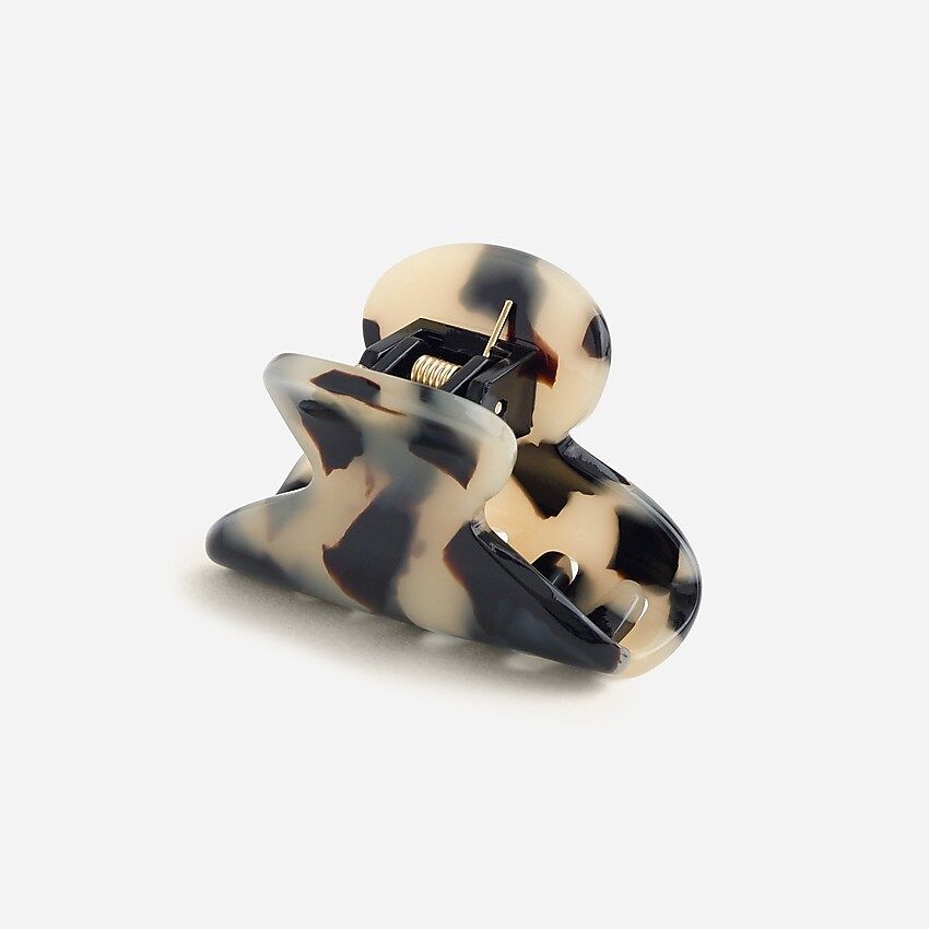 Mini hair clip in Italian tortoise | J.Crew US