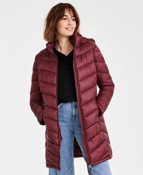 Women's Packable Hooded Puffer Coat, Created for Macy's | Macy's