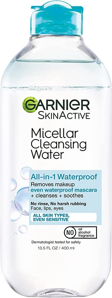 Garnier SkinActive Micellar Water For Waterproof Makeup, Facial Cleanser & Makeup Remover, 13.5 f... | Amazon (US)