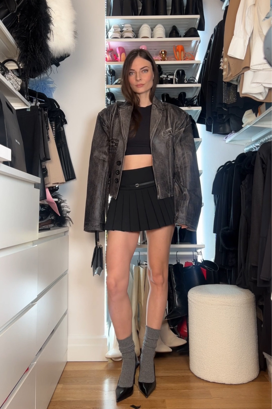 Affiliate links 
Zara heels + skirt