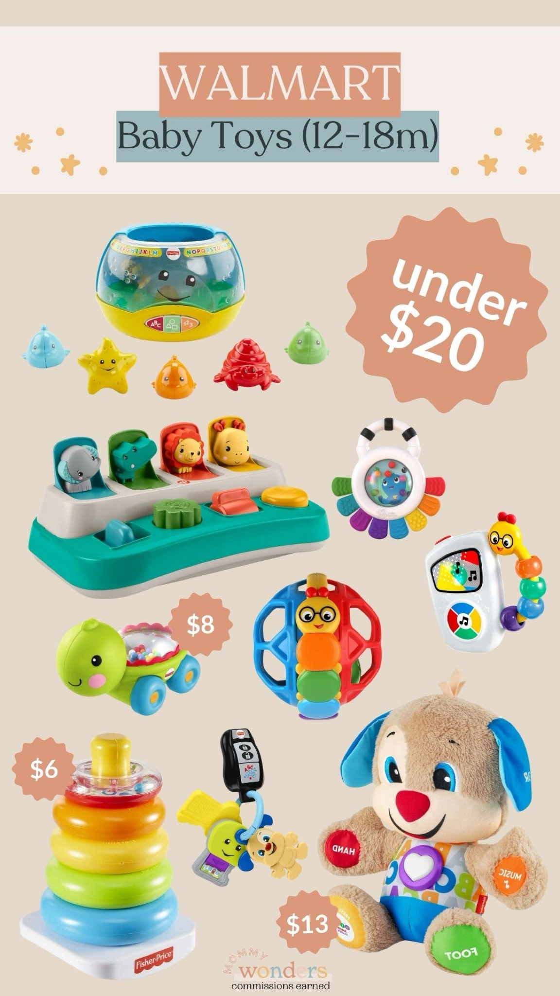Baby toys (12-18m) under $20 at Walmart! Great buys for new playroom toys! 

#LTKHome #LTKKids #LTKBaby