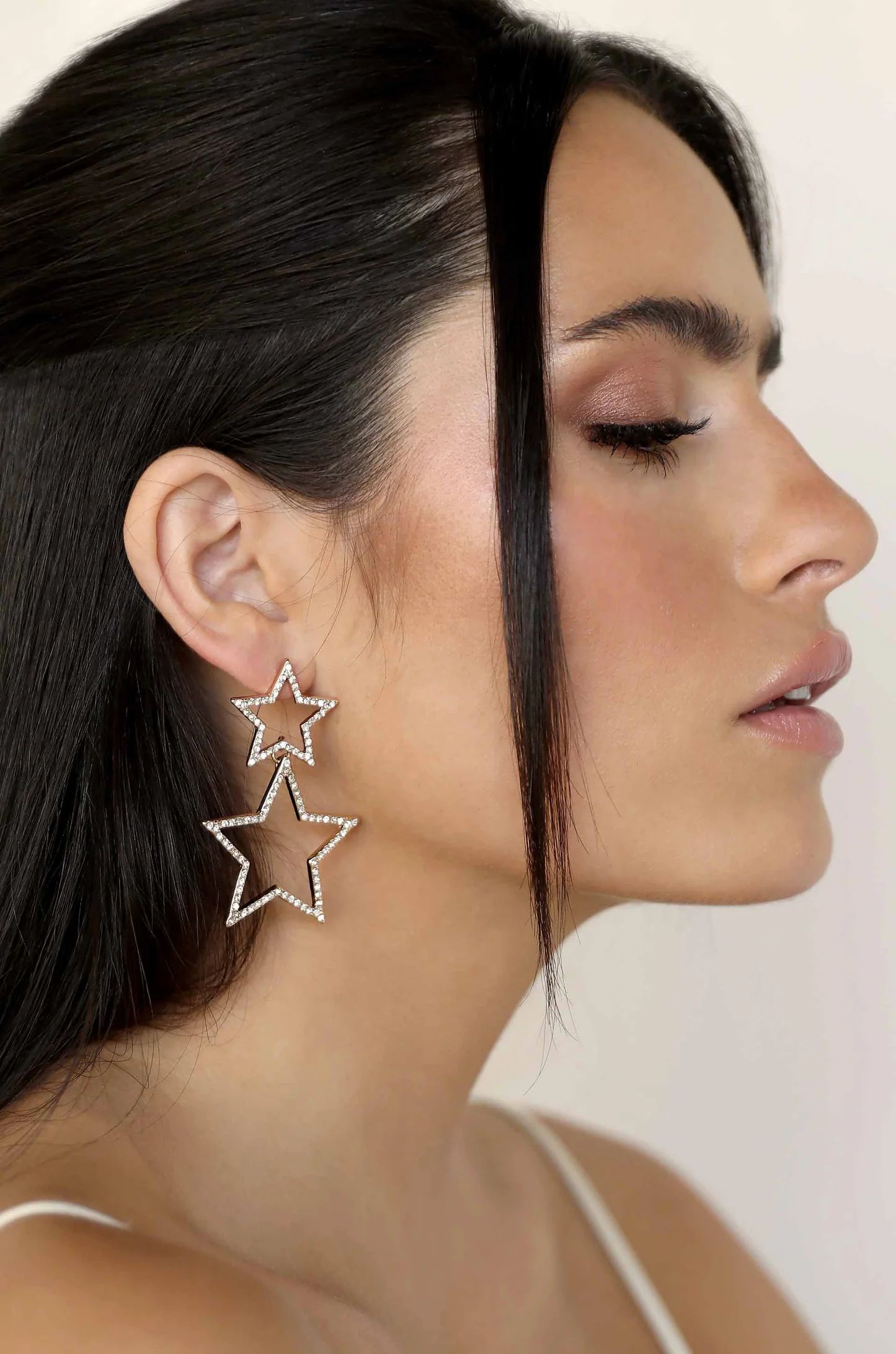 Starbright Crystal 18k Gold Plated Dangle Earrings | Ettika