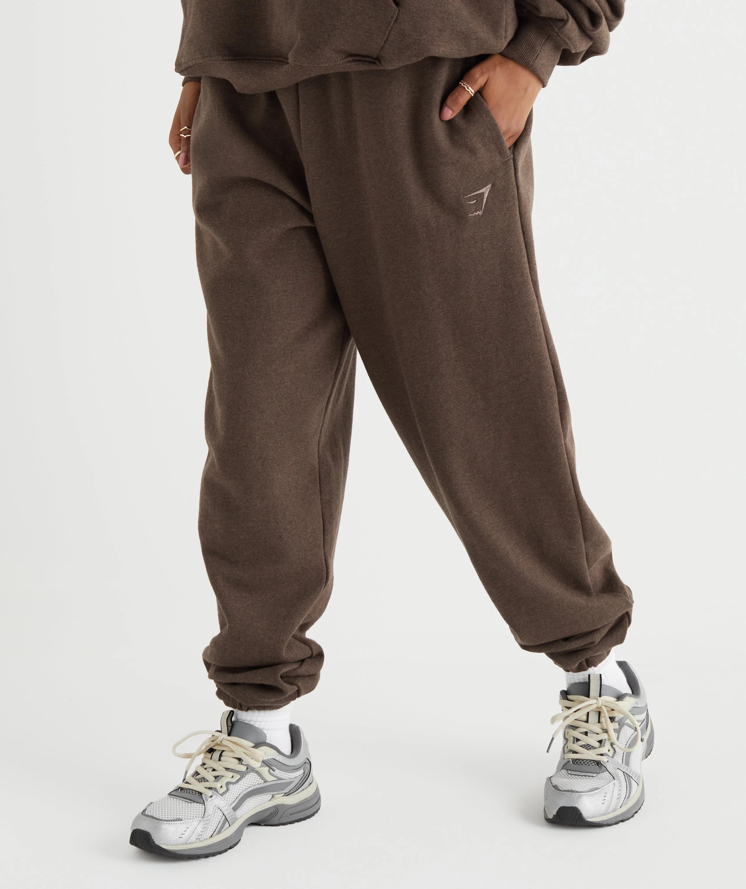 Gymshark Rest Day Sweats Joggers - Cozy Brown Marl | Gymshark US