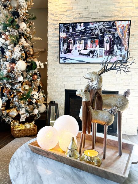 Christmas decor. Christmas home. Reindeer. Tree candle. Christmas tree 

#LTKSeasonal #LTKHoliday #LTKhome